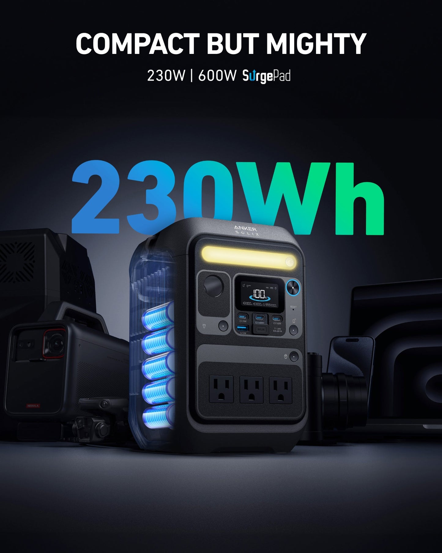 Anker SOLIX C200X Portable Power Station(oso)