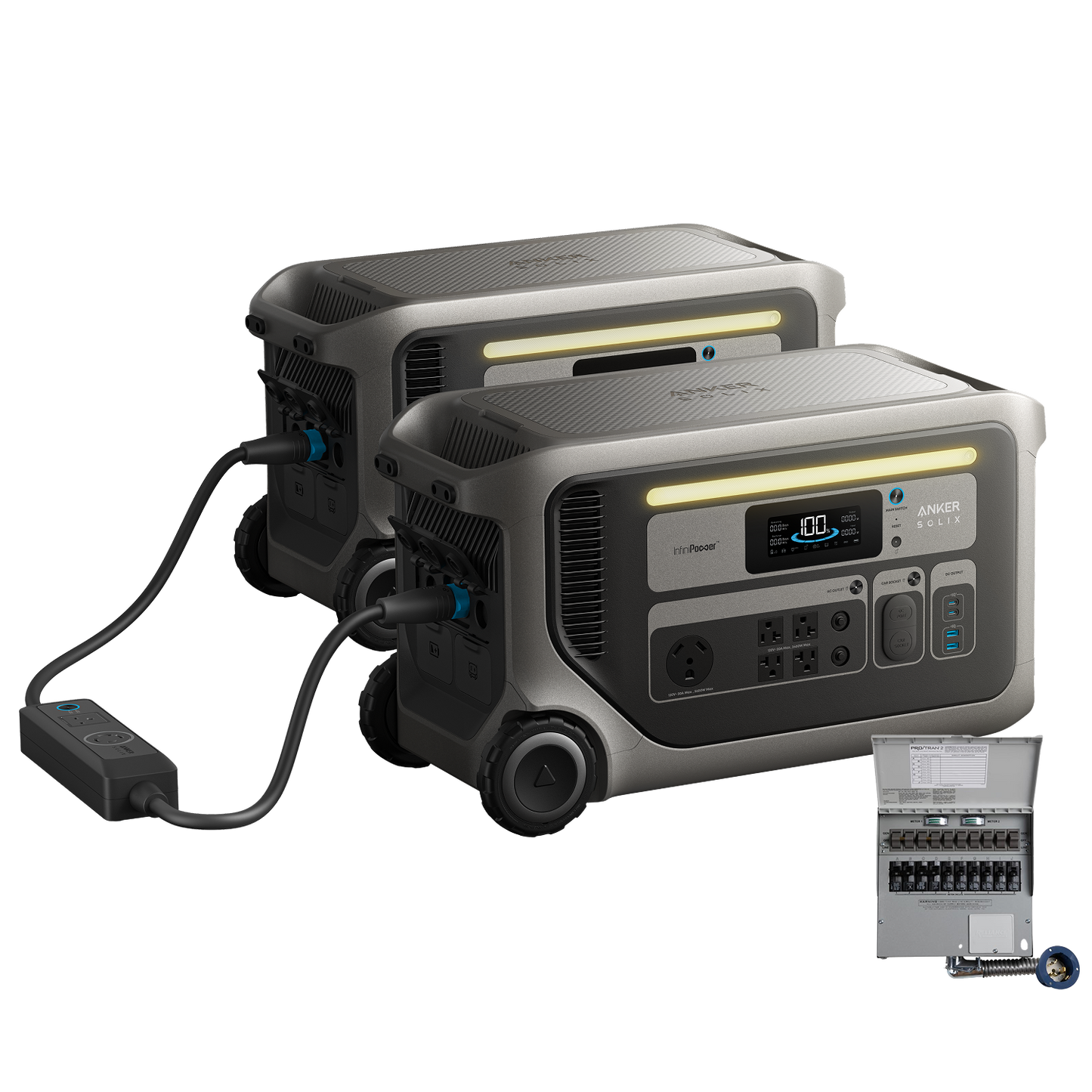 2× Anker SOLIX F3000 + 10-Circuit Manual Transfer Switch