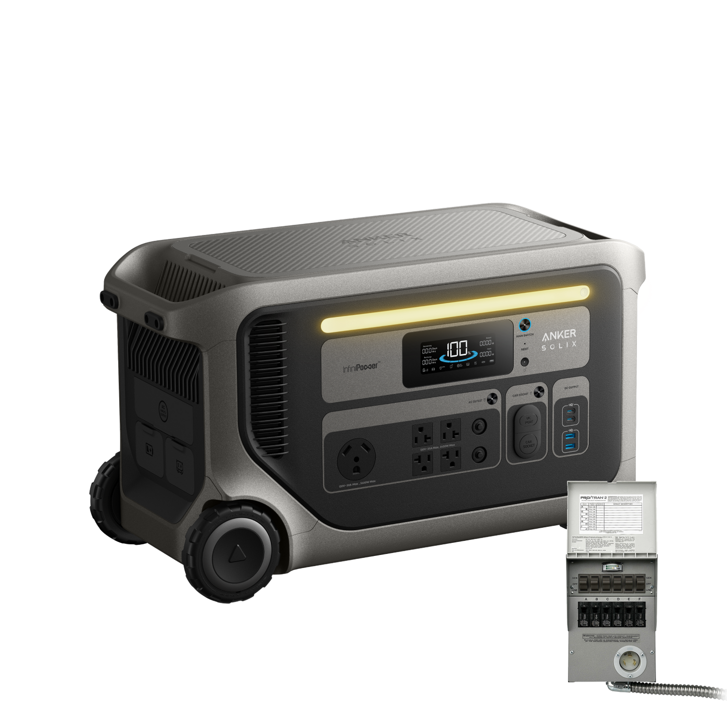 Anker SOLIX F3000 + 6-Circuit Manual Transfer Switch - Deal