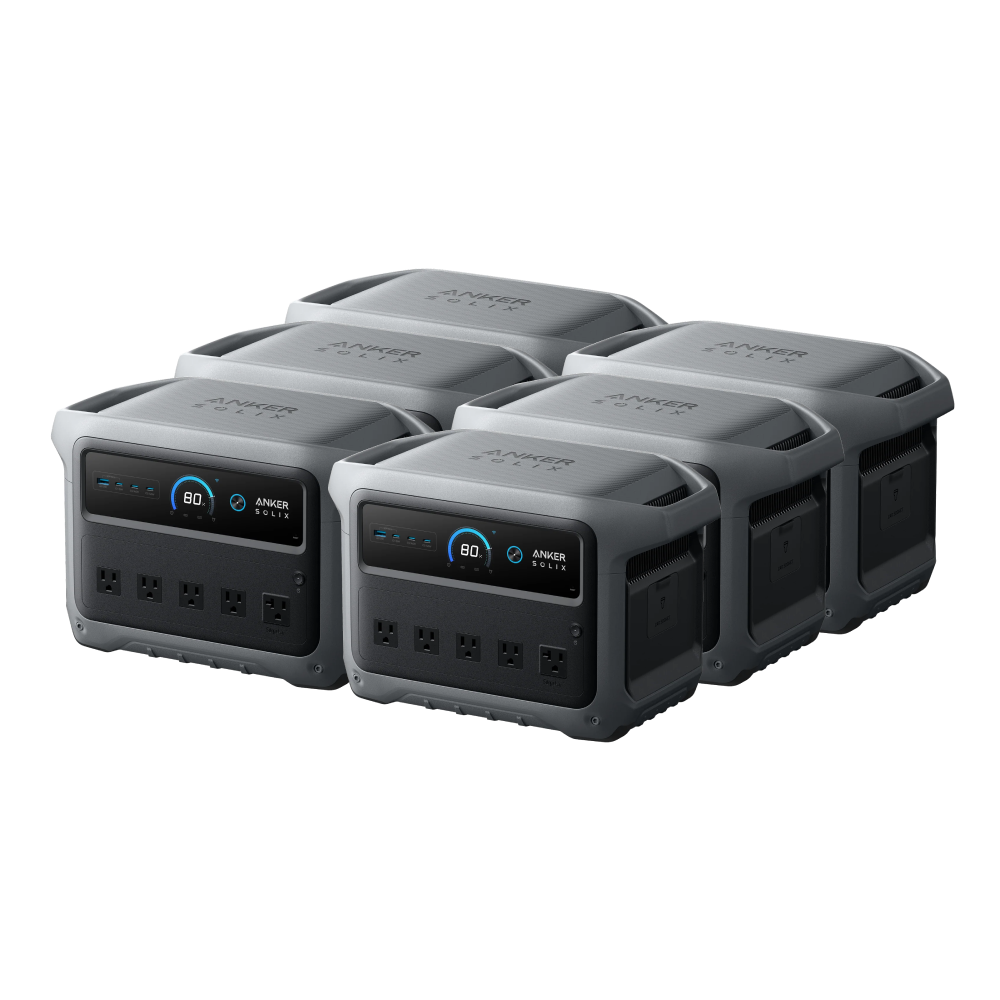 6× Anker SOLIX C1000 Gen 2 Portable Power Station