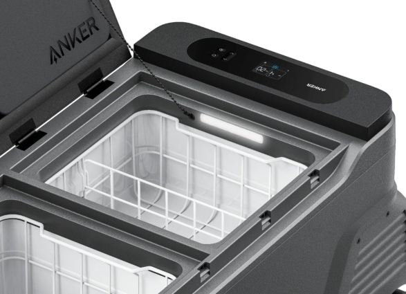 Anker EverFrost Dual-Zone Portable Cooler 50 with New 299Wh Battery, Powered by AC/DC/Solar