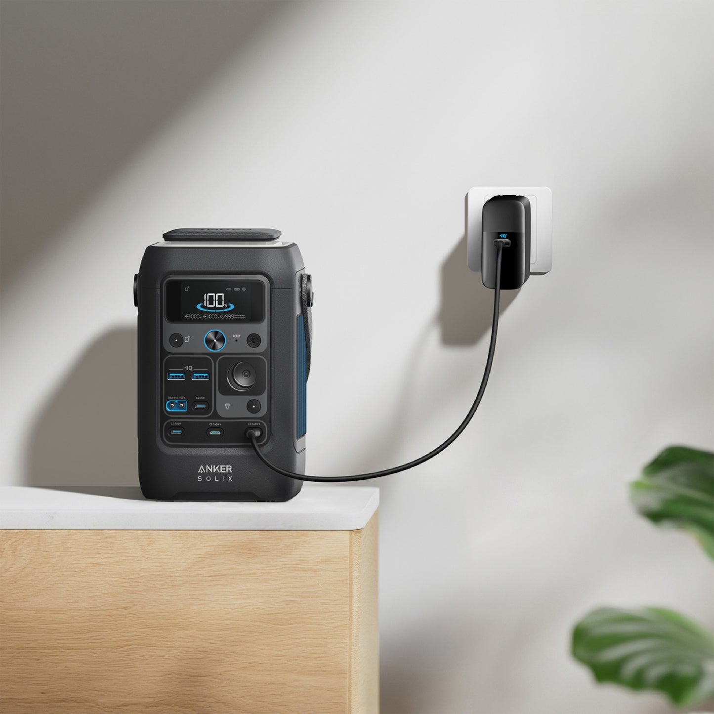 Anker SOLIX C300X DC Portable Power Station with 100W Fast Charger