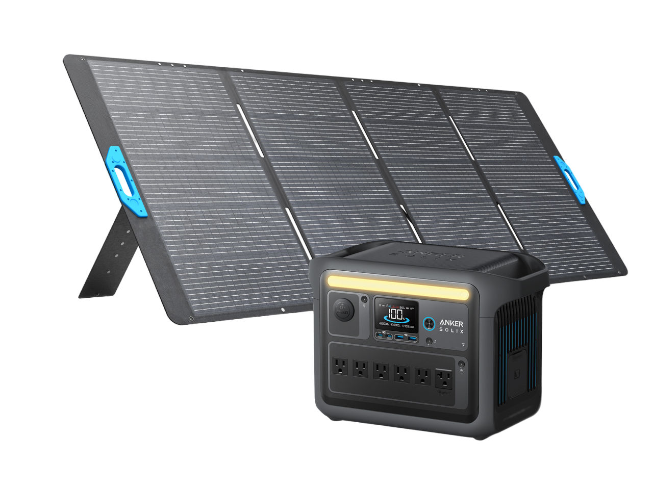 Anker SOLIX C1000X Solar Generator + 400W Solar Panel