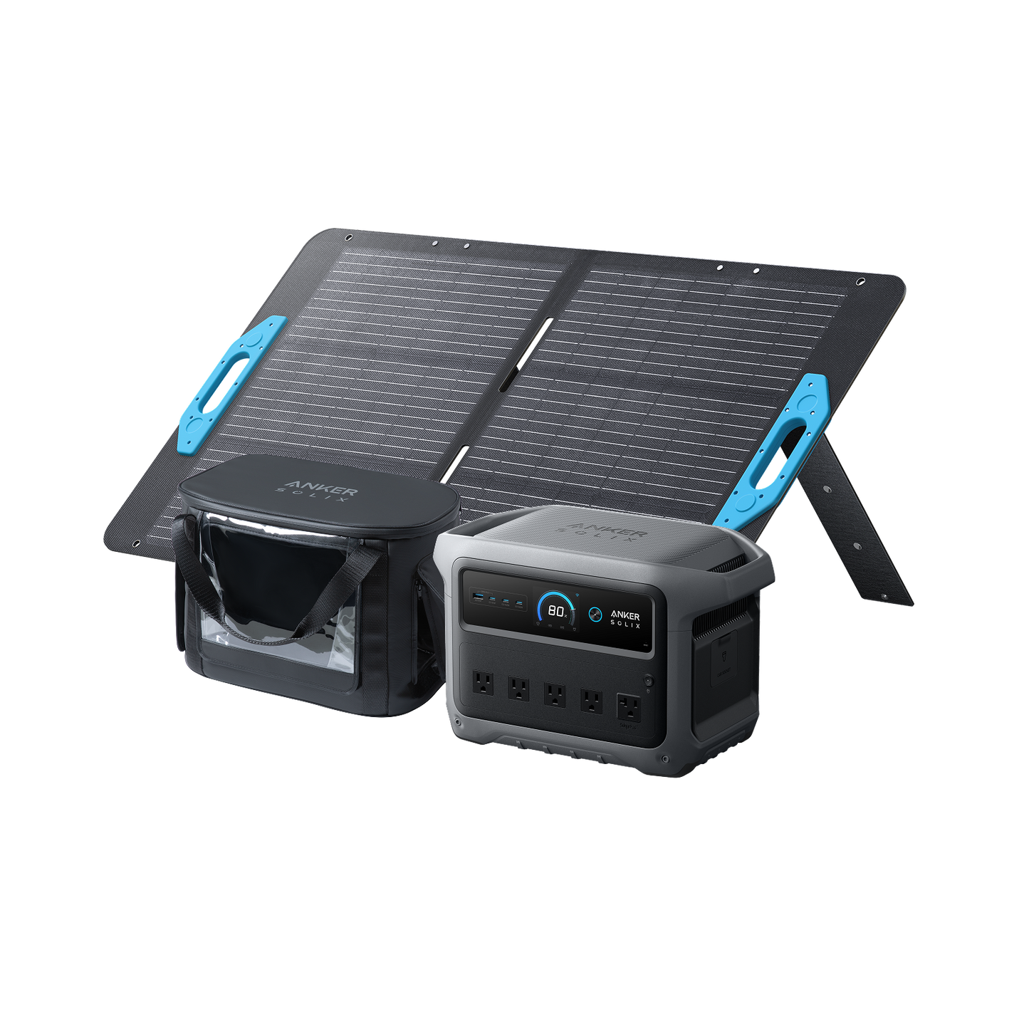 Anker SOLIX C1000 Gen 2 Portable Power Station + Water Resistant Bag - B