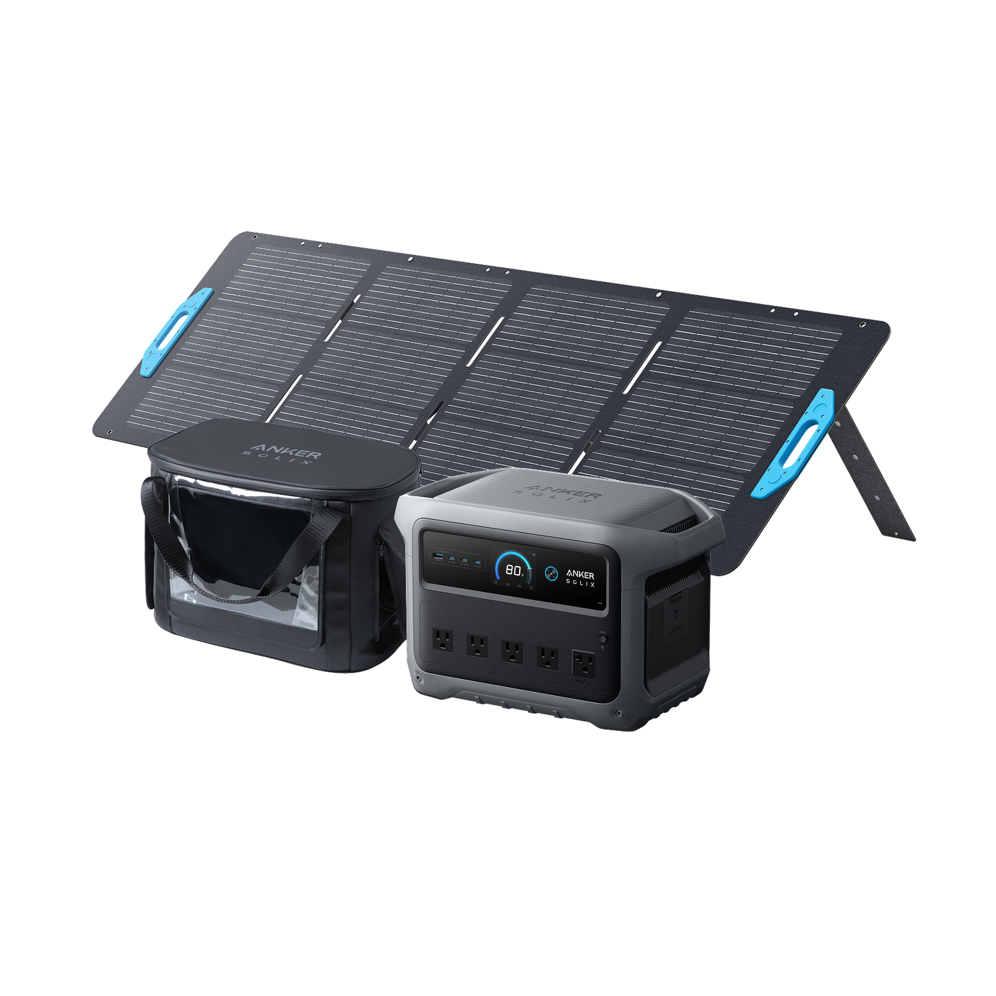 Anker SOLIX C1000 Gen 2 Portable Power Station + Water Resistant Bag - B