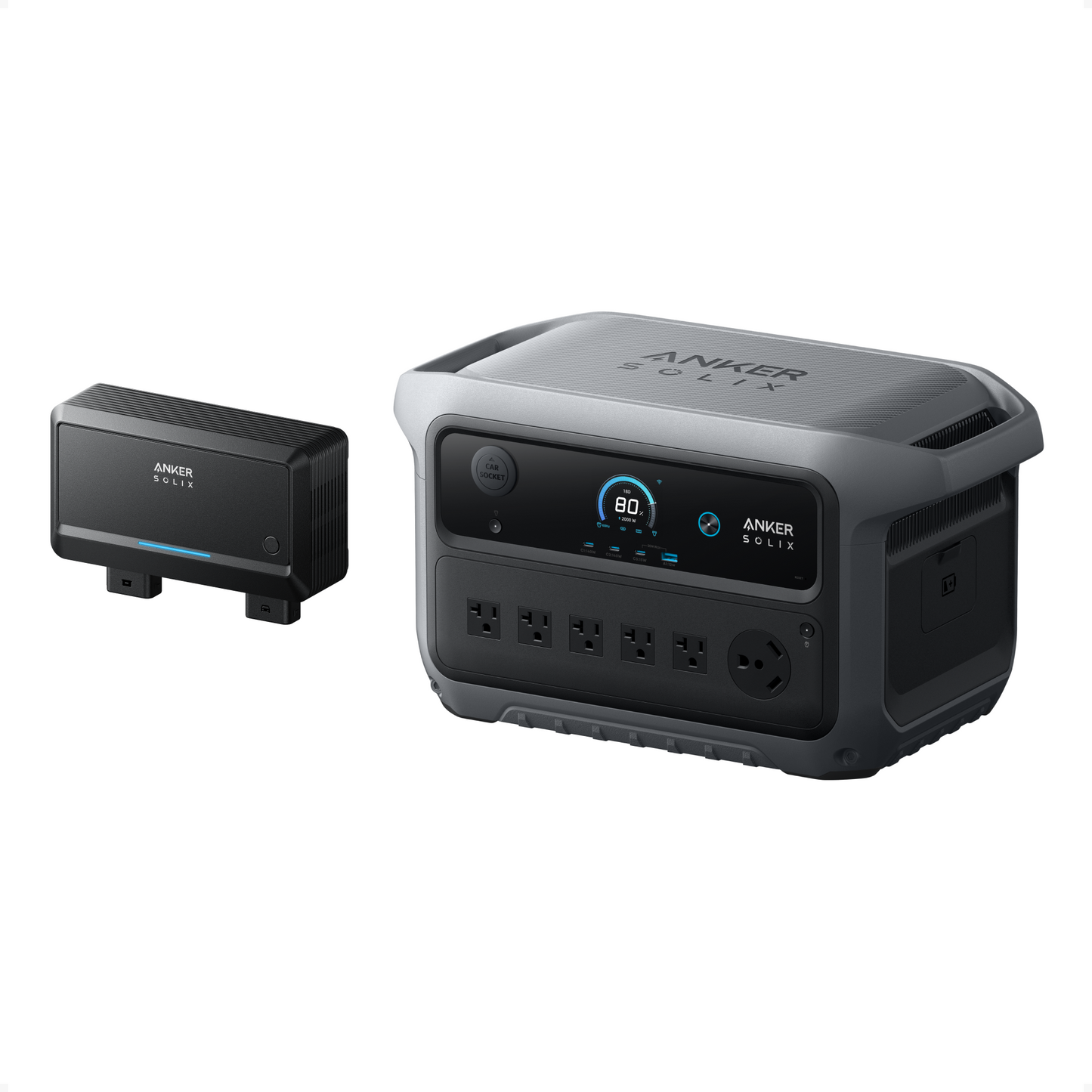 Anker SOLIX C2000 Gen2 Portable Power Station with Car Charger(oso)