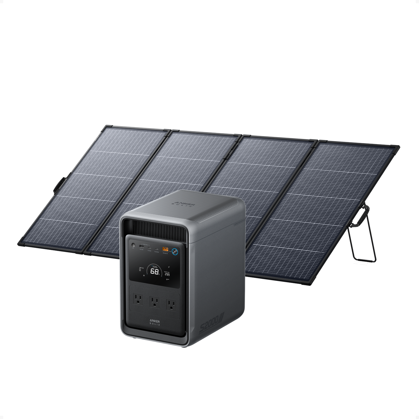 Anker SOLIX S2000 + PS400 Bifacial Portable Solar Panel