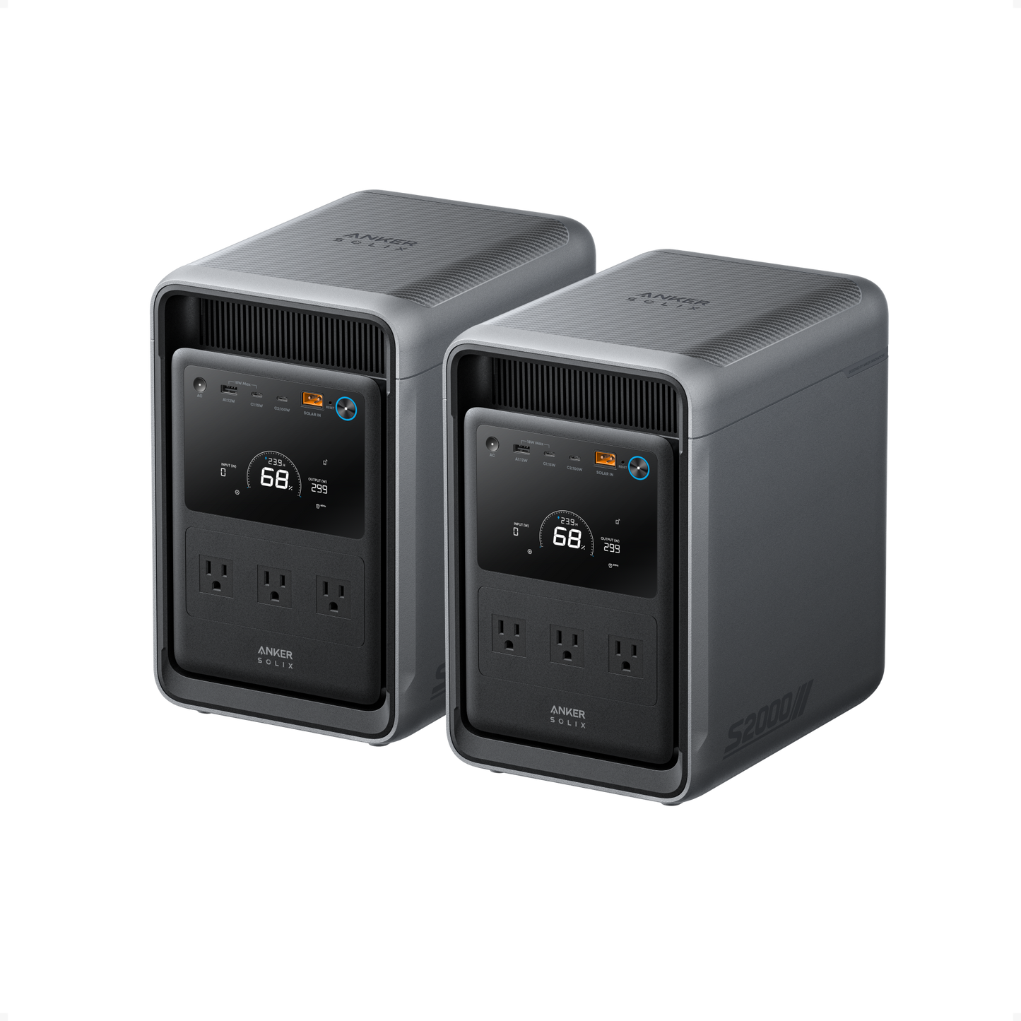2× Anker SOLIX S2000 Portable Power Station (Firework)