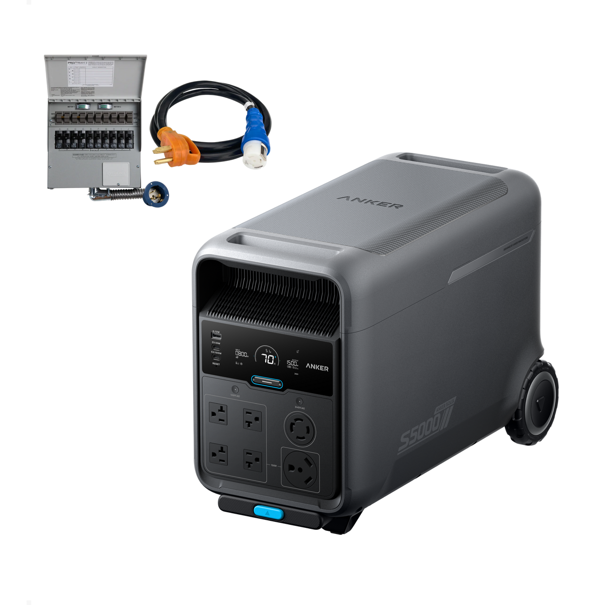 Anker SOLIX S5000 + Transfer Switch