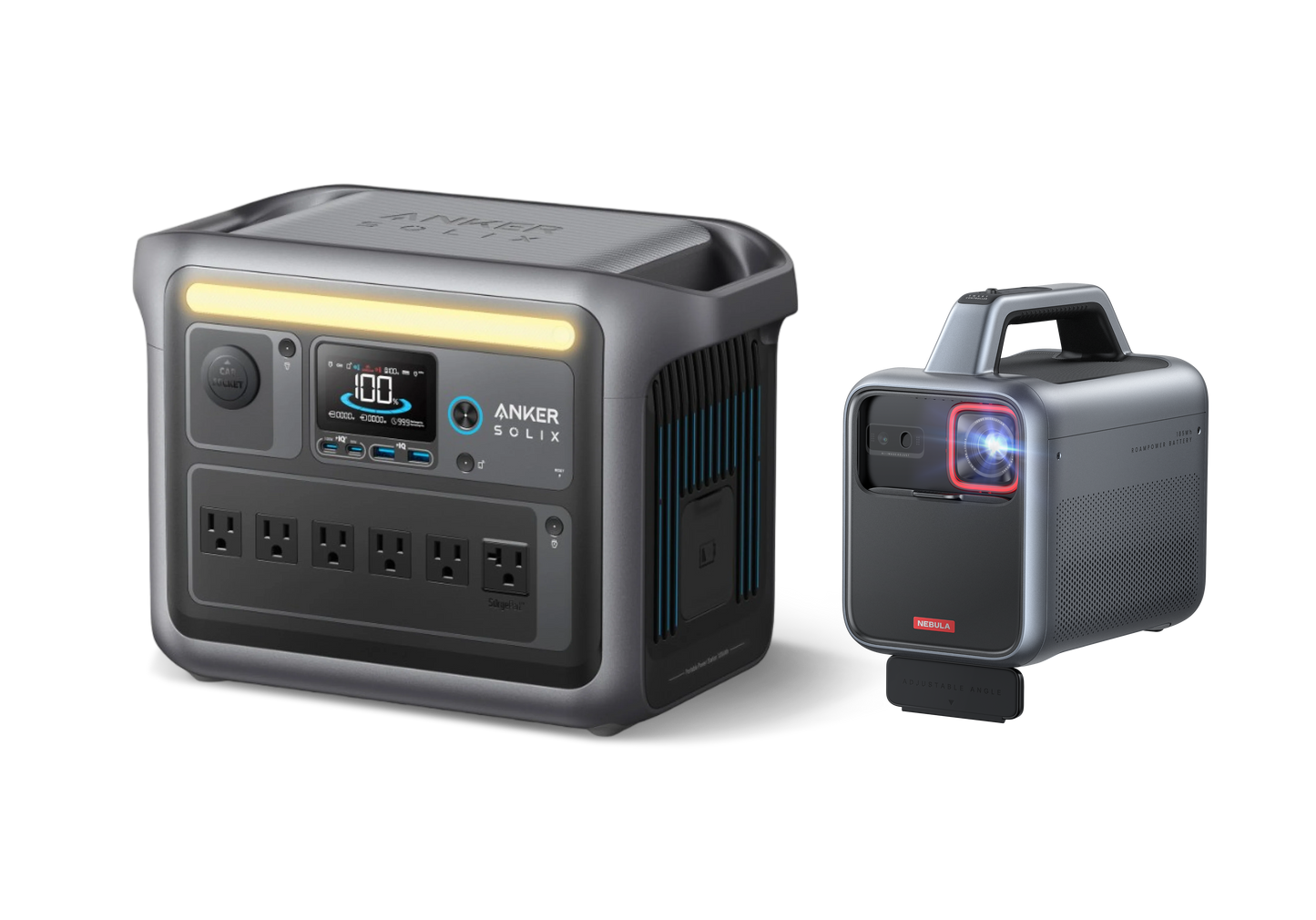 Anker SOLIX C1000 Portable Power Station + Nebula Mars 3