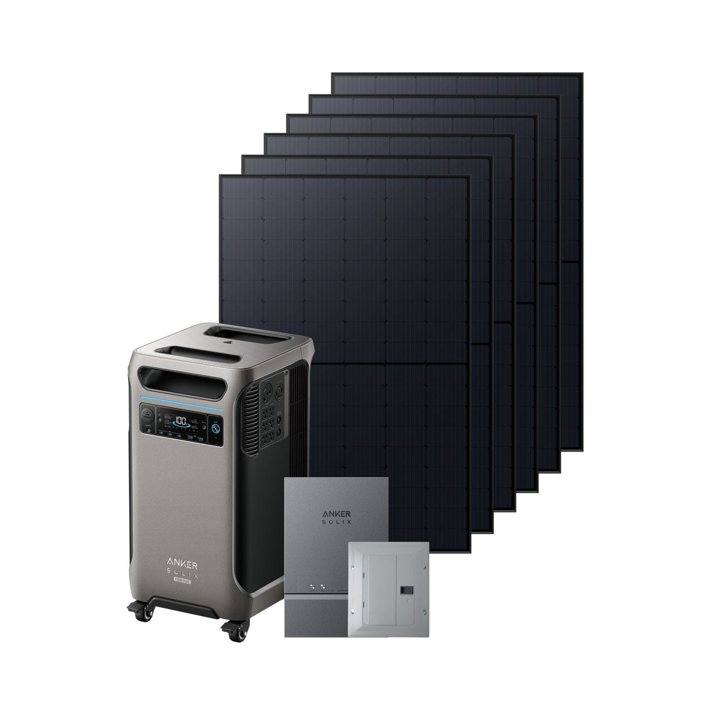 Anker SOLIX F3800 Plus + Smart Home Power Kit + 400W Portable Solar Panel(oso)