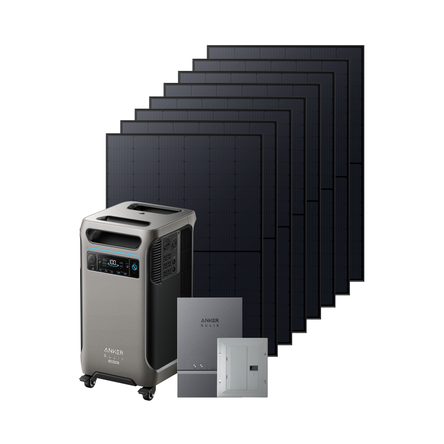 Anker SOLIX F3800 Plus + Smart Home Power Kit + 400W Portable Solar Panel(oso)