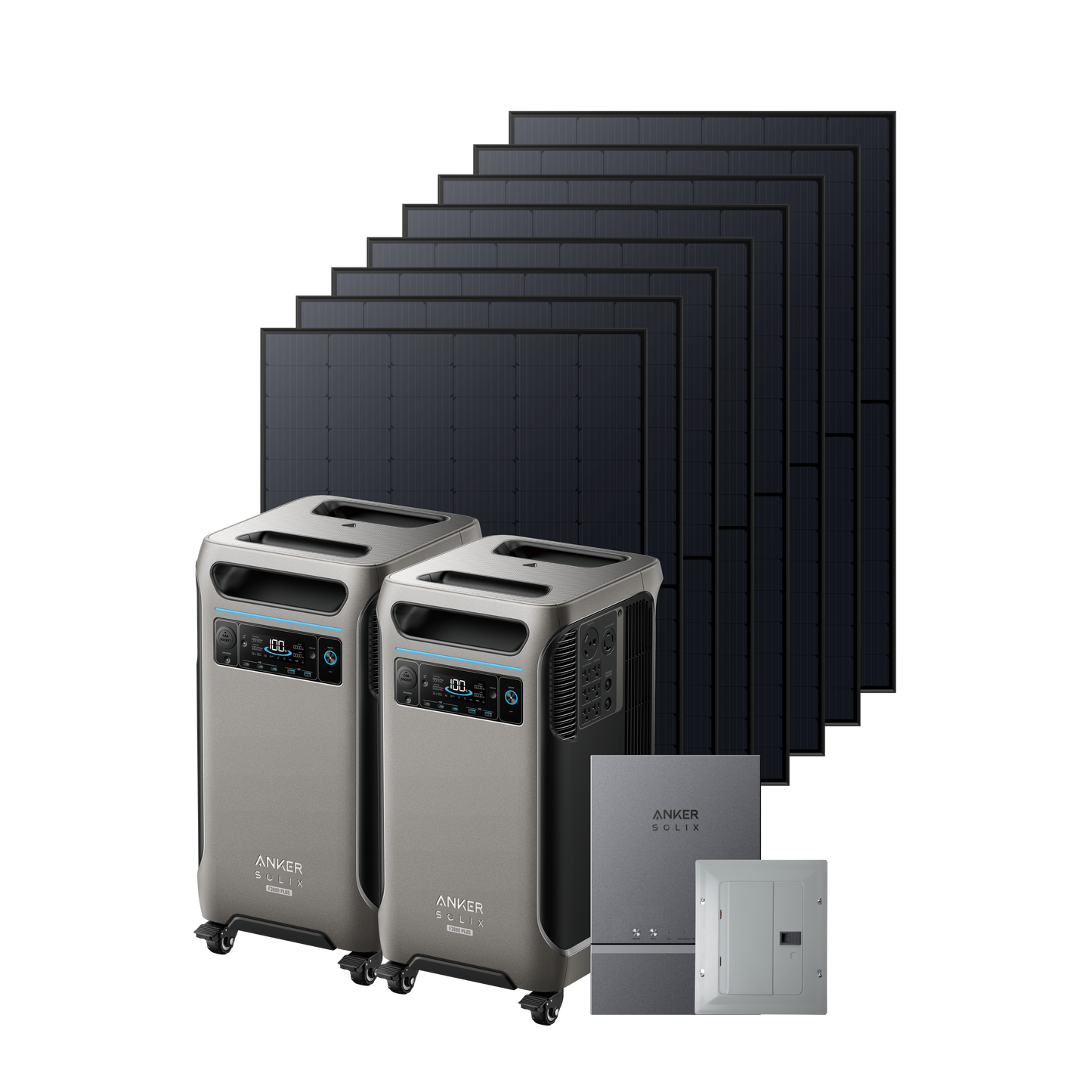 2× Anker SOLIX F3800 Plus + Smart Home Power Kit - NEW