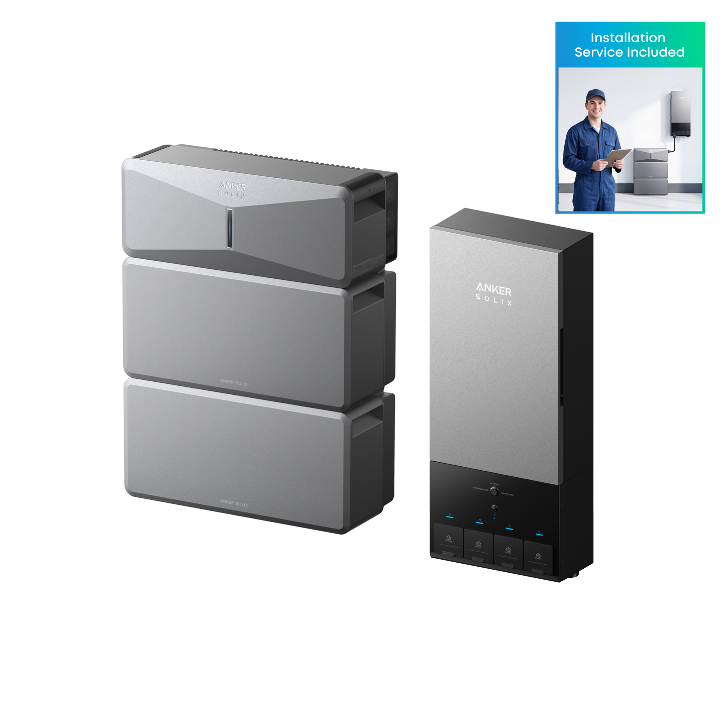 E10 (Power Module + 2× Battery) + Power Dock + Flat-Rate Installation Sevice