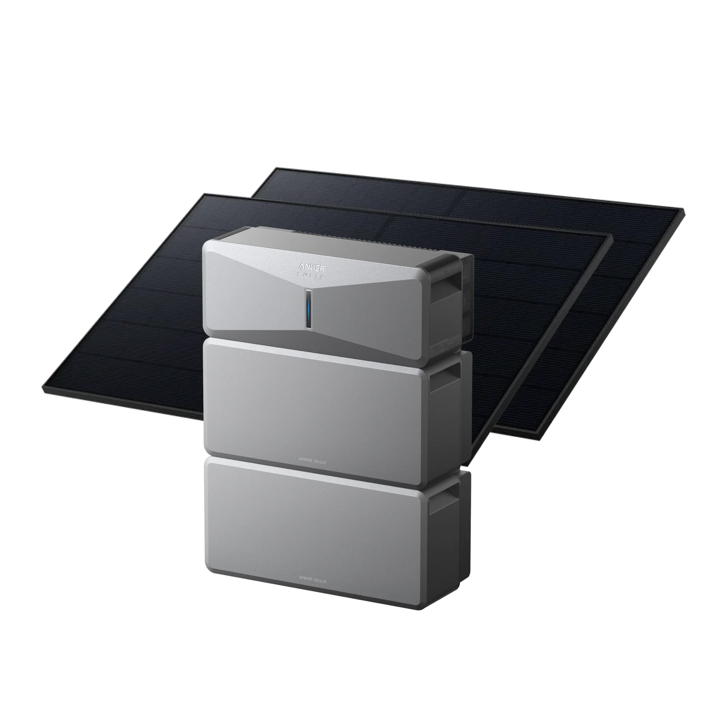 E10 (Power Module + 2× Battery) Solar Generator + 2× 405W Rigid Solar Panels