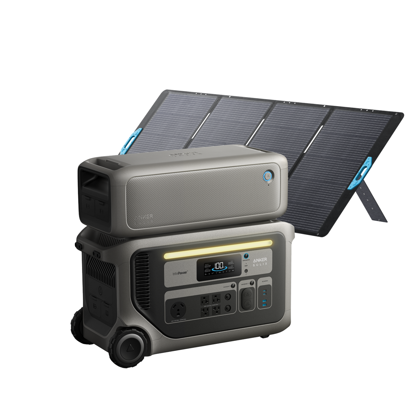 Anker SOLIX F3000 + Expansion Battery + 400W Solar Panel + Free Protective Cover + Free 120V Generator Input Adaptor - Firework