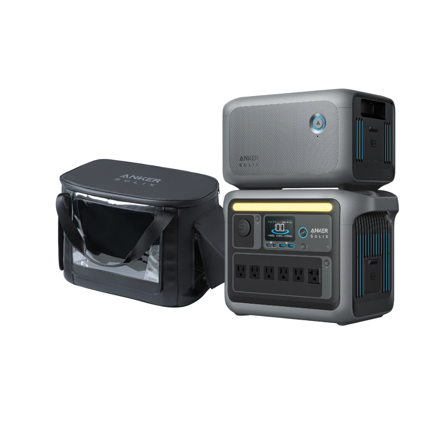 Anker SOLIX C1000 + Expansion Battery + Water-Resistant Bag
