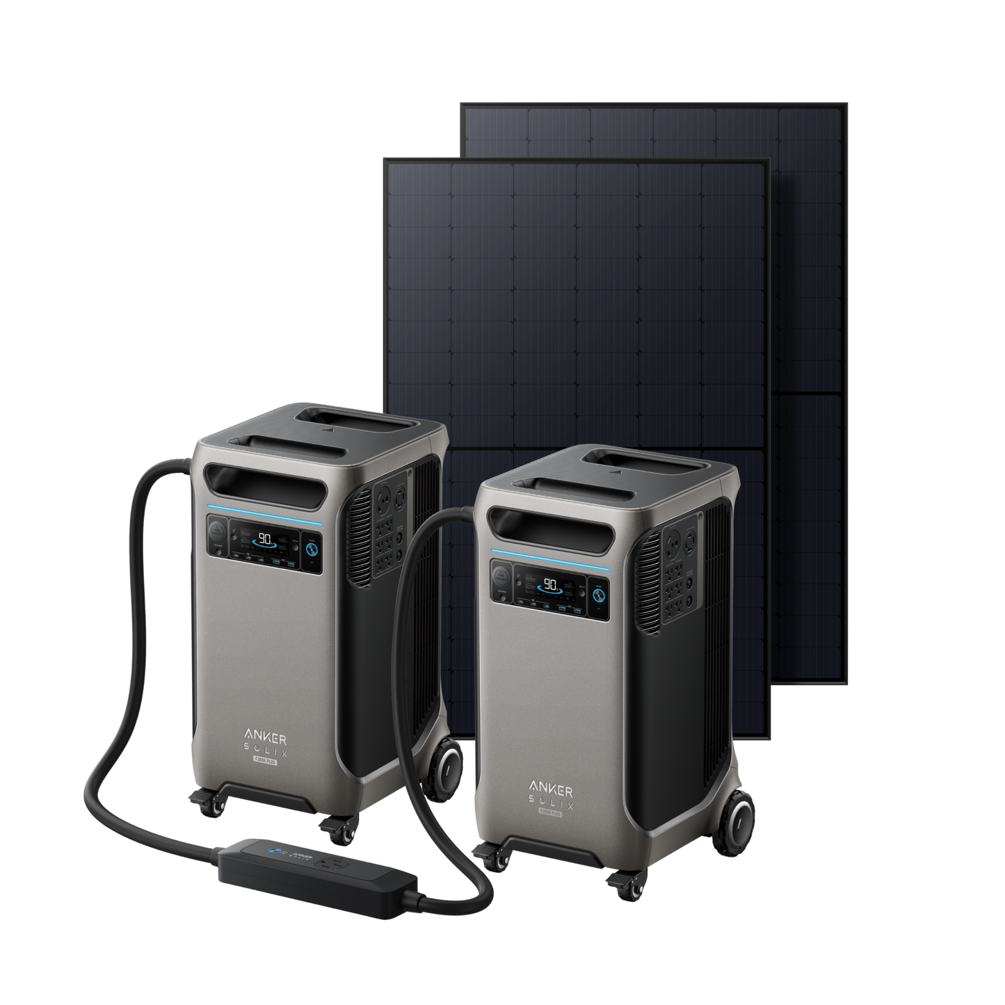 2× Anker SOLIX F3800 Plus + Double Power Hub