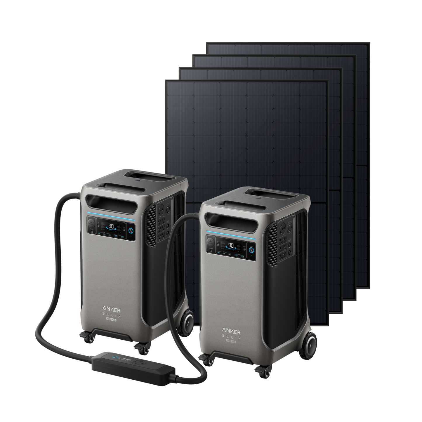 2× Anker SOLIX F3800 Plus + Double Power Hub
