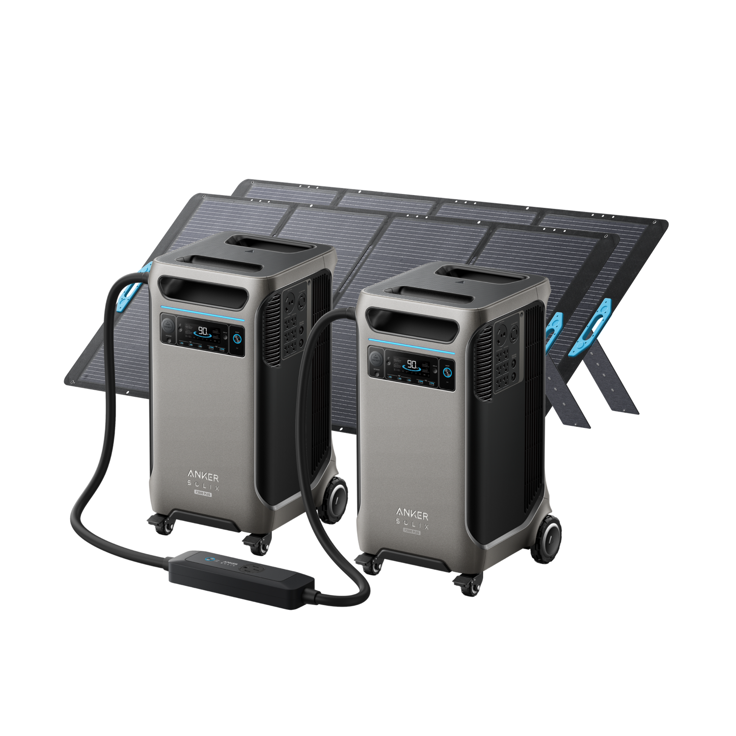 2× Anker SOLIX F3800 Plus + Double Power Hub