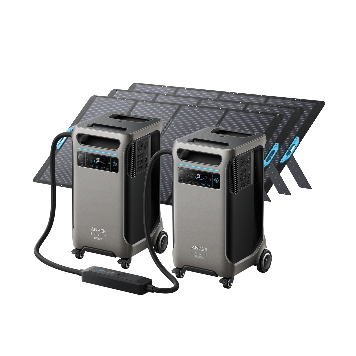2× Anker SOLIX F3800 Plus + Double Power Hub