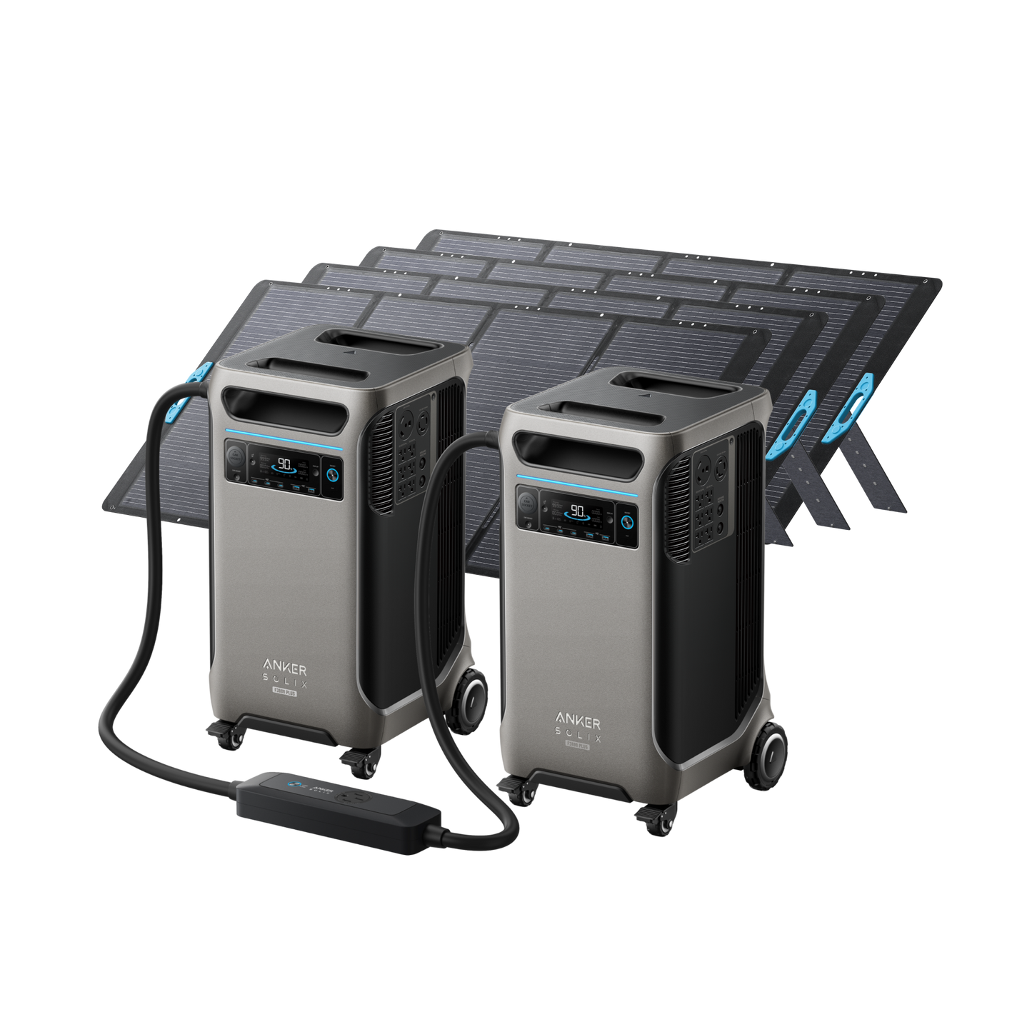 2× Anker SOLIX F3800 Plus + Double Power Hub