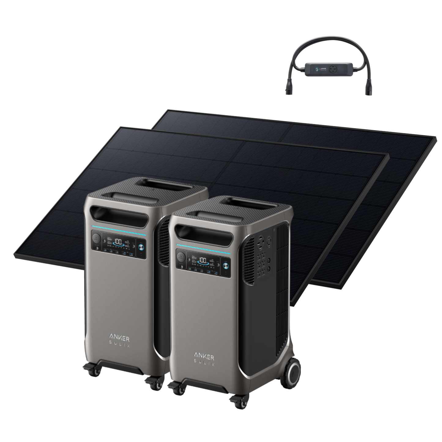 2× Anker SOLIX F3800 + Double Power Hub(oso)
