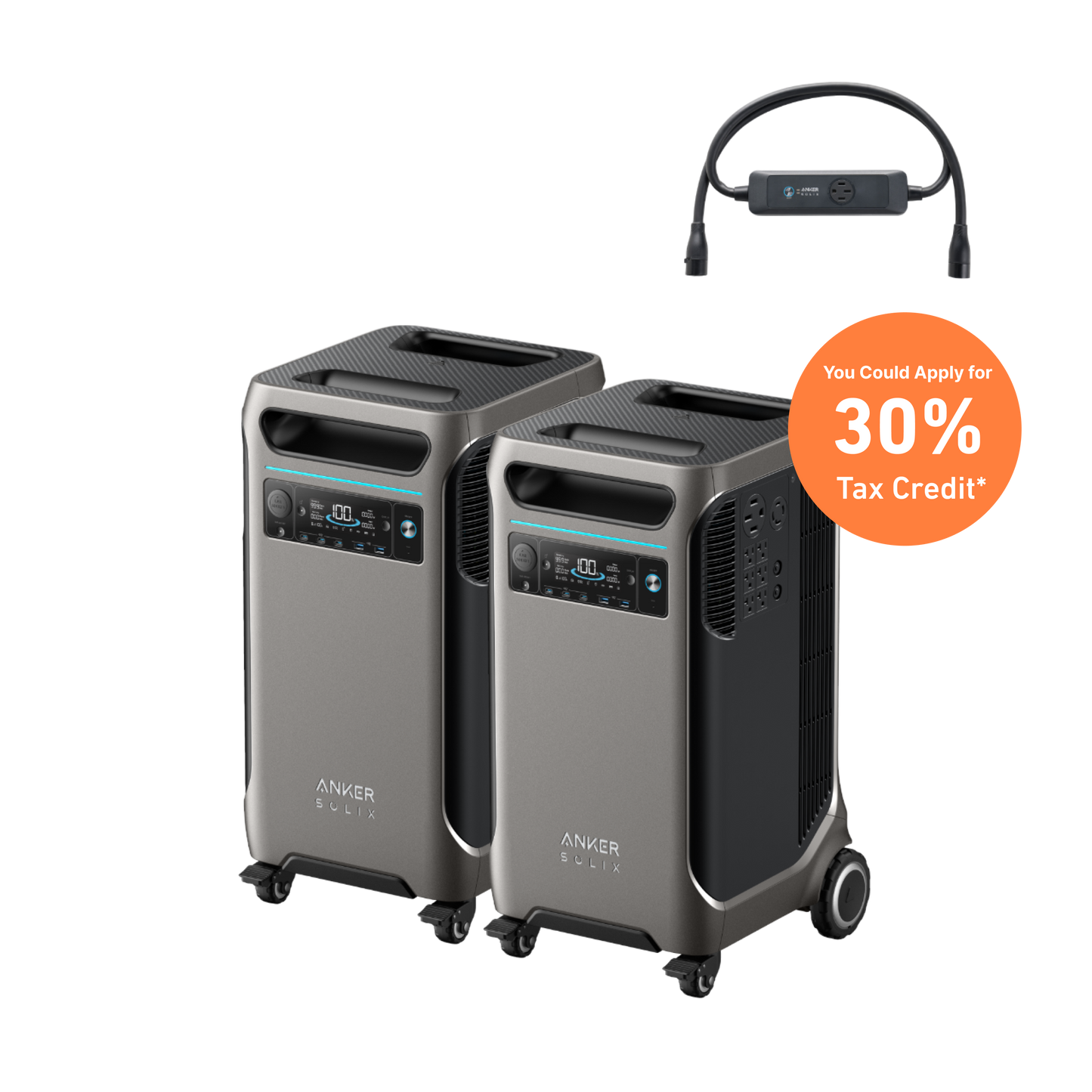 2× Anker SOLIX F3800 + Double Power Hub(oso)