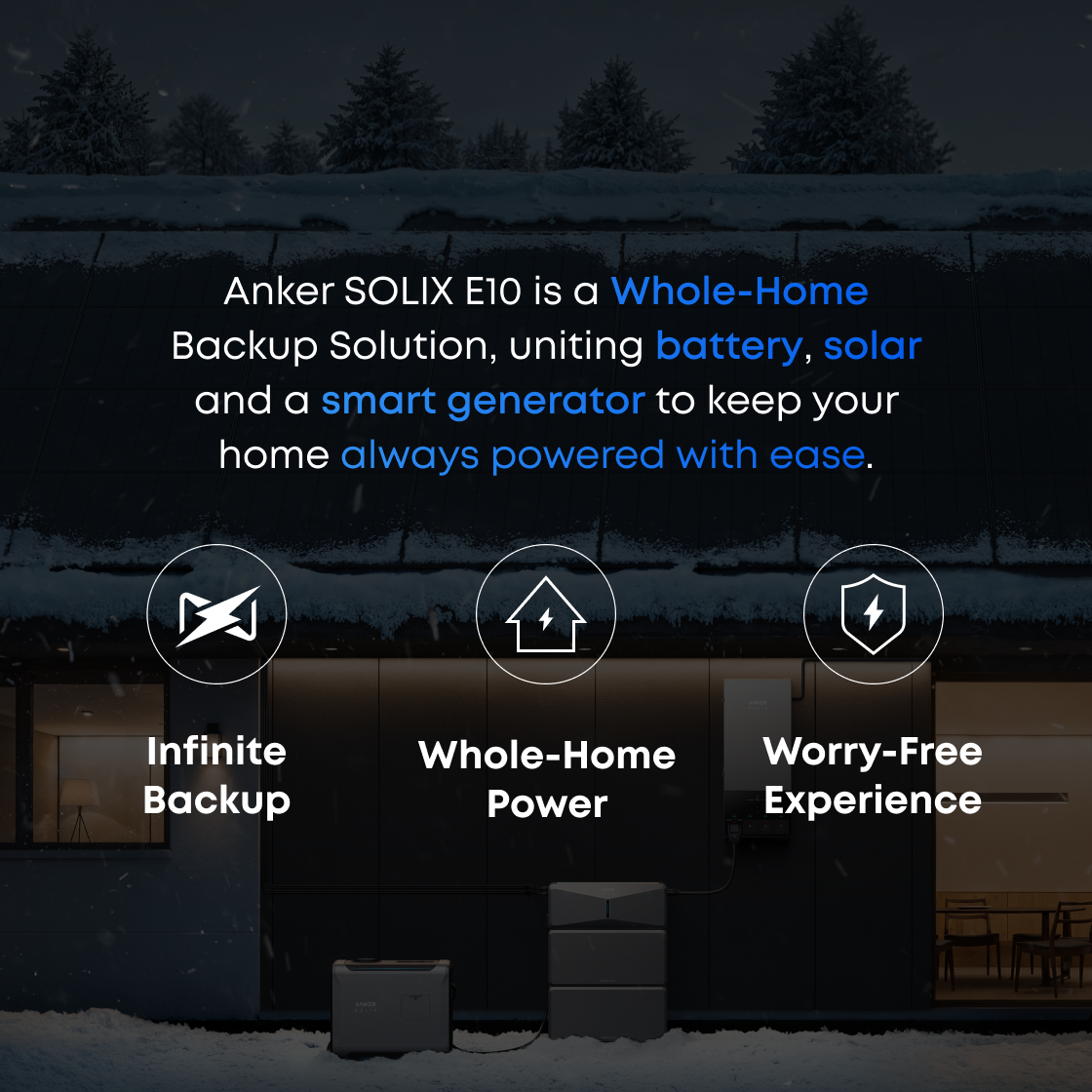 Anker SOLIX E10 Whole-Home Backup (UL9540 & 9540A Certified)