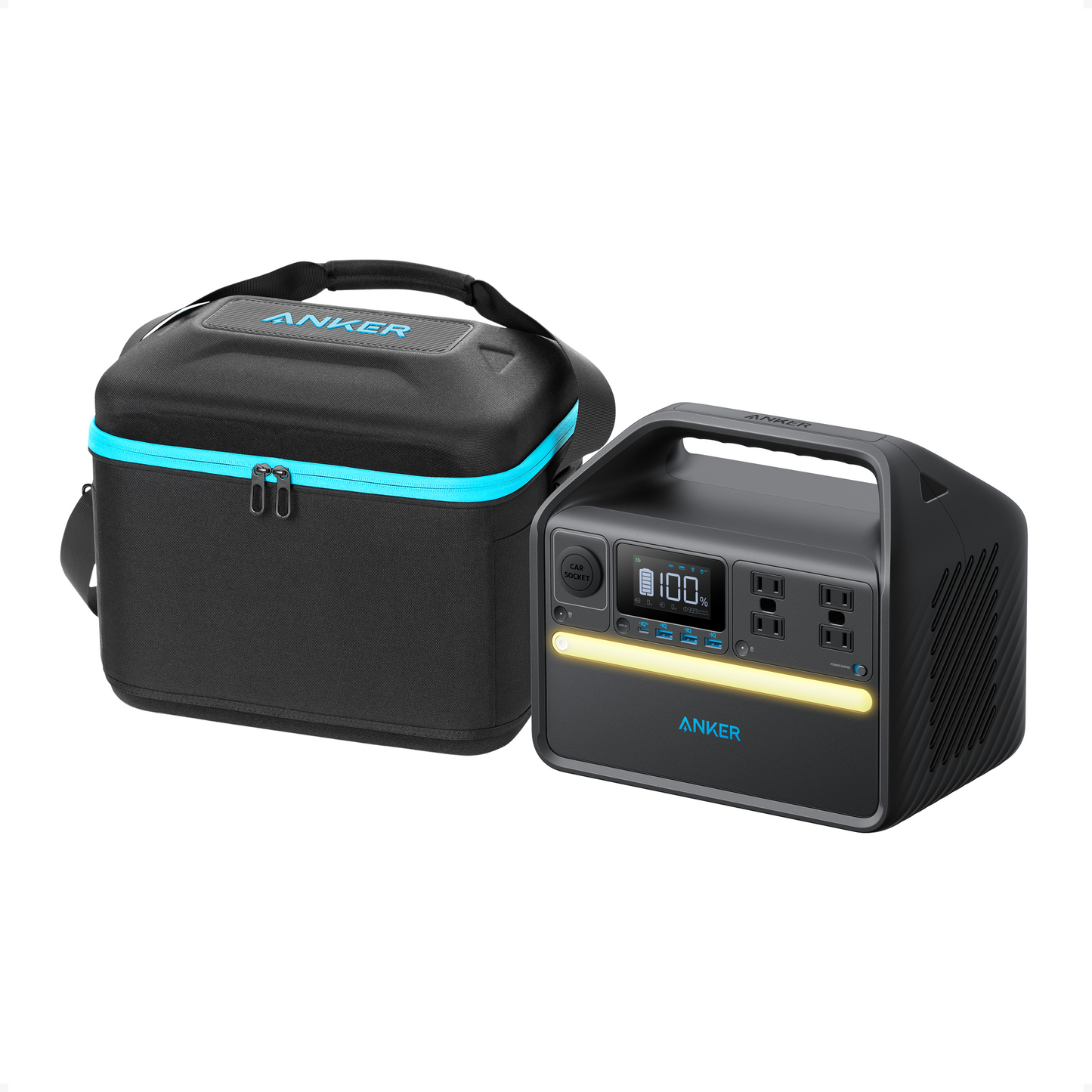 Anker 536 Portable Power Station with Anker Carrying Case Bag