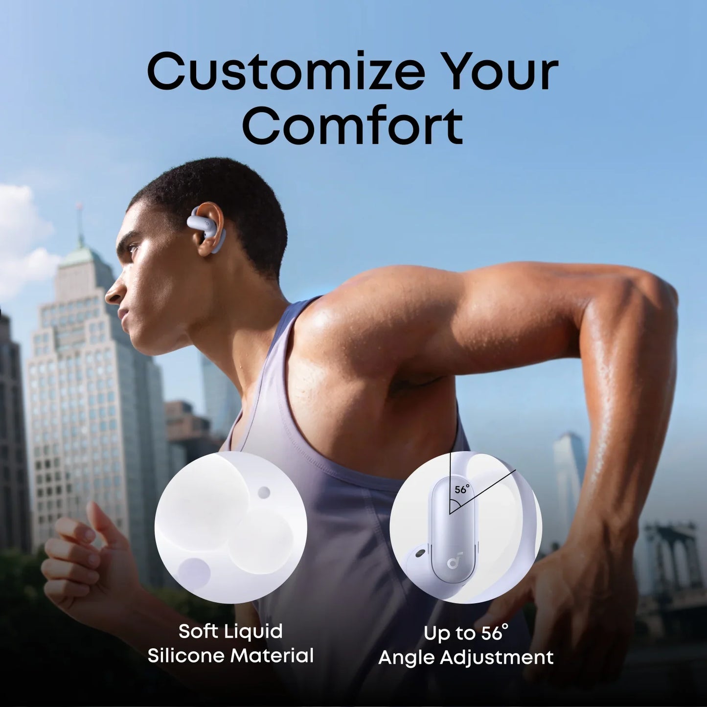 AeroFit 2 Pro|Dual-Form Earbuds with Open-Ear and Active Noise Cancellation Form