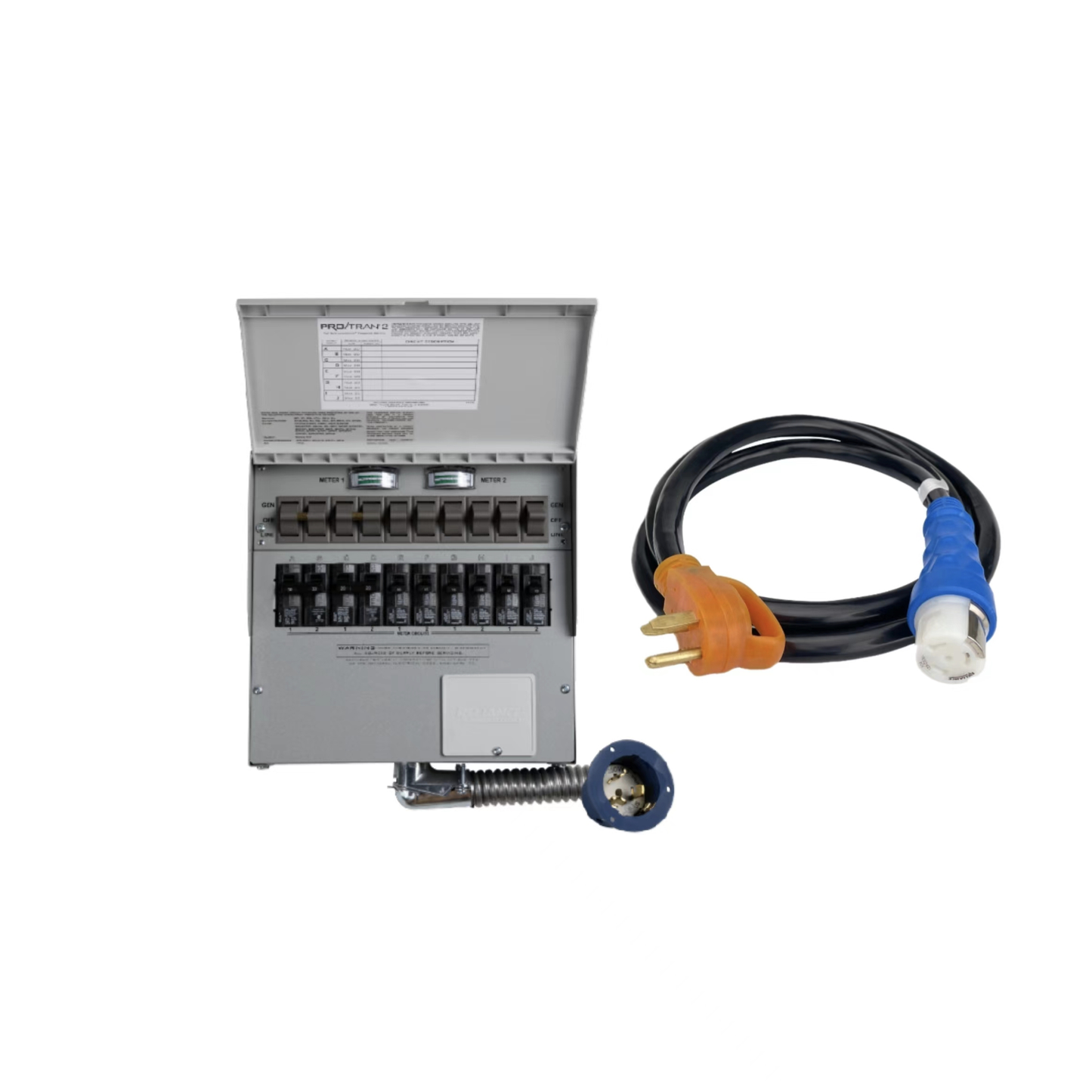 10-Circuit Manual Transfer Switch(120V/240V, 50 Amp, For F3800, 2× F3800 Plus)
