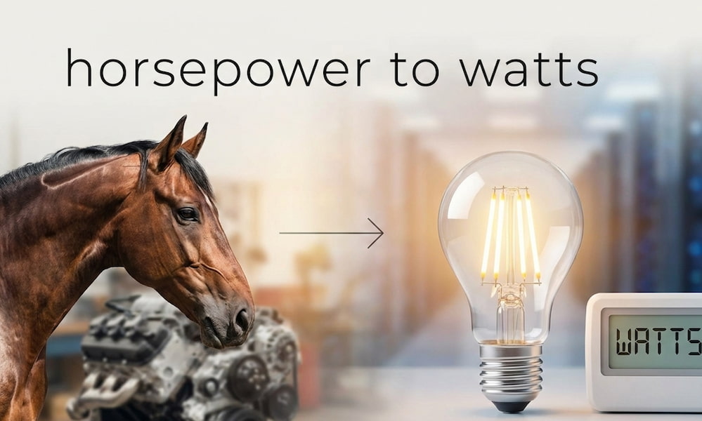 Horsepower to watts