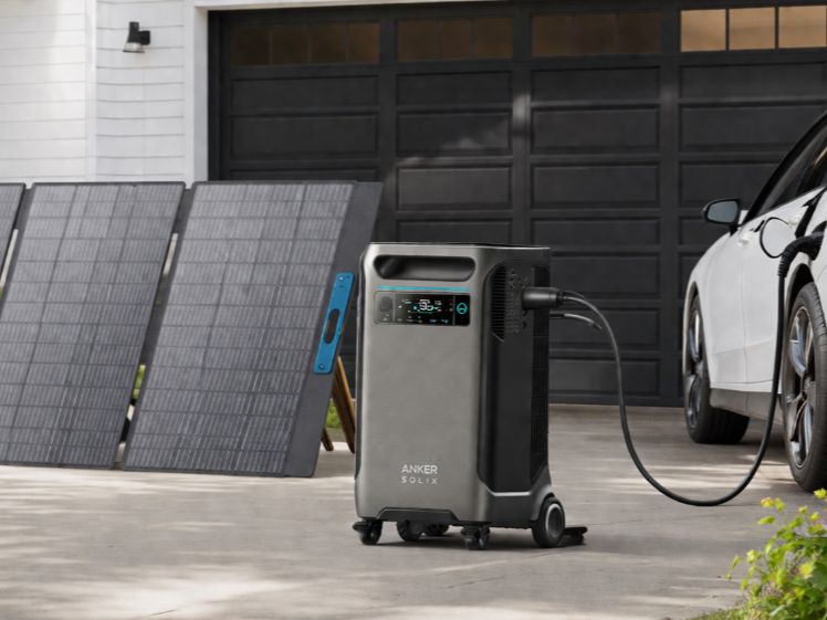 Solar charging ev