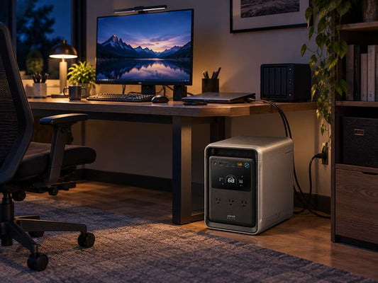 Portable power station with UPS function