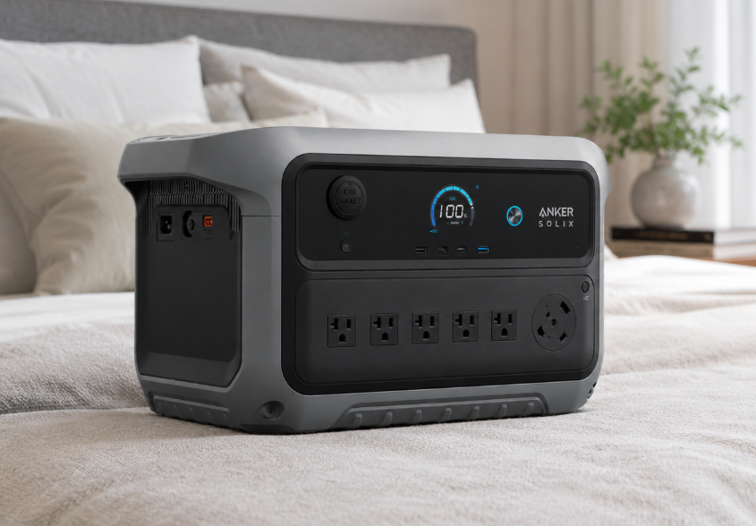 Battery for electric blanket guide
