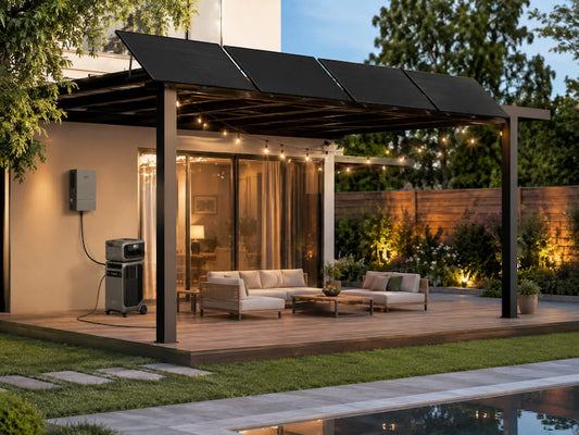 Solar pergola for home