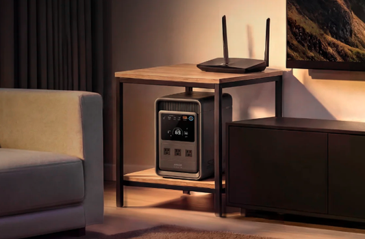 Portable power station indoors