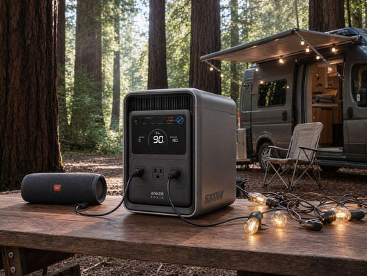 Portable power station for boondocking