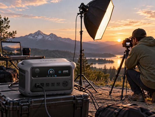 Portable power station for photography lighting
