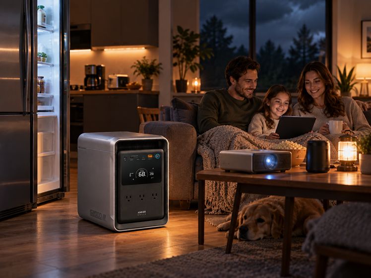 Portable power station for home backup