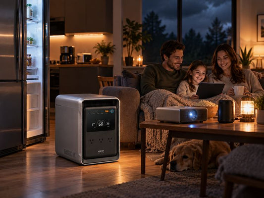 Portable power station for home backup