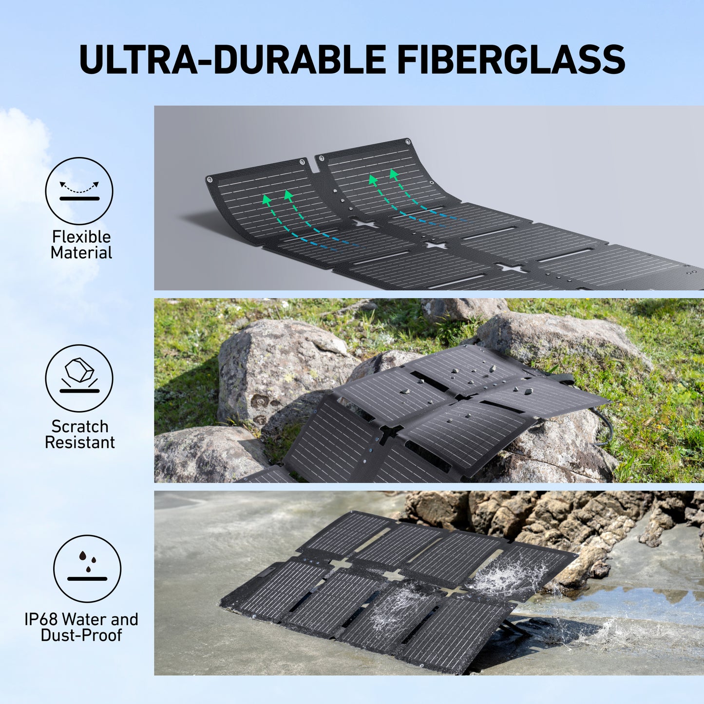 Anker SOLIX C300X DC Portable Power Station with 60W Soalr Panel