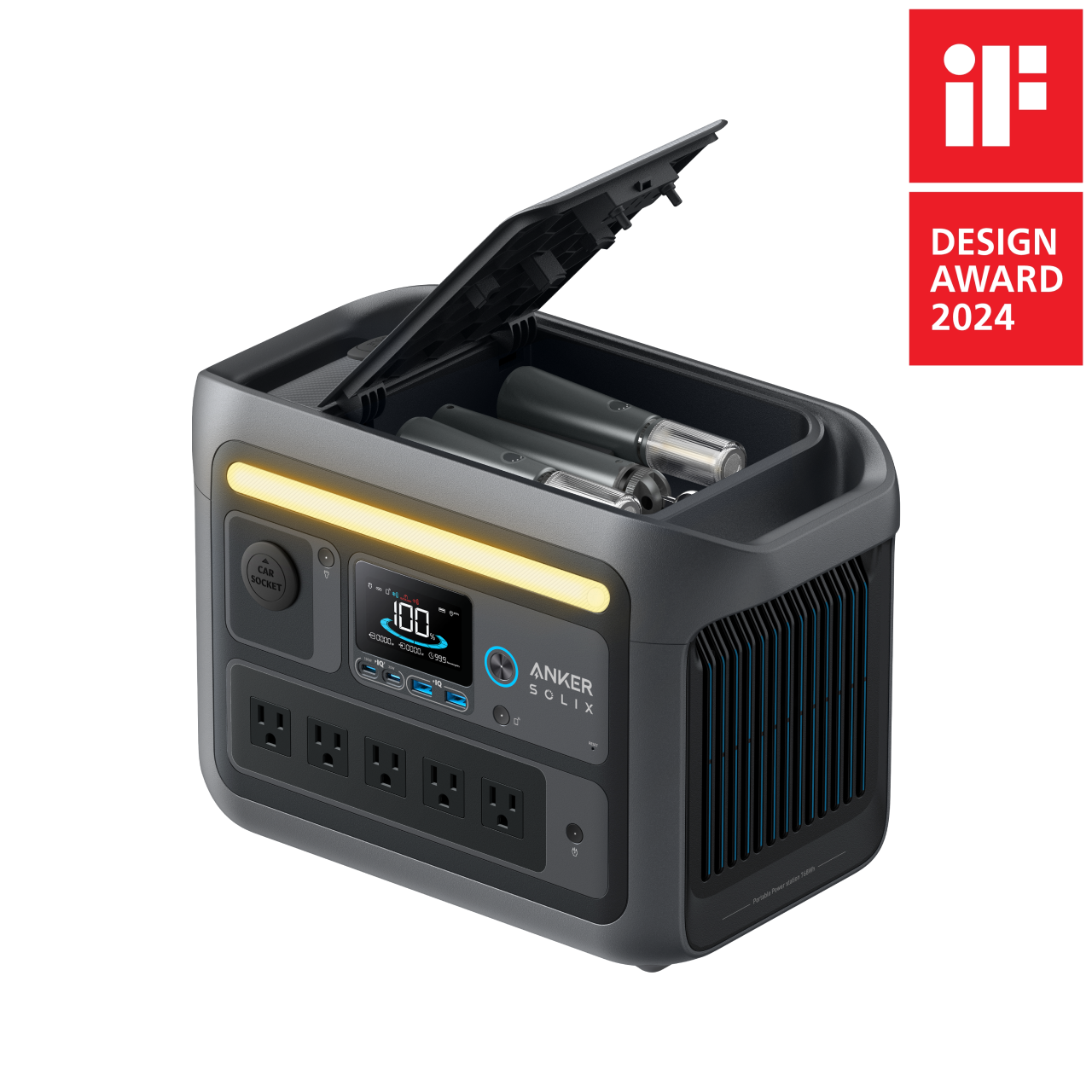Anker SOLIX C800 Plus Solar Generator + 3× 100W Solar Panel
