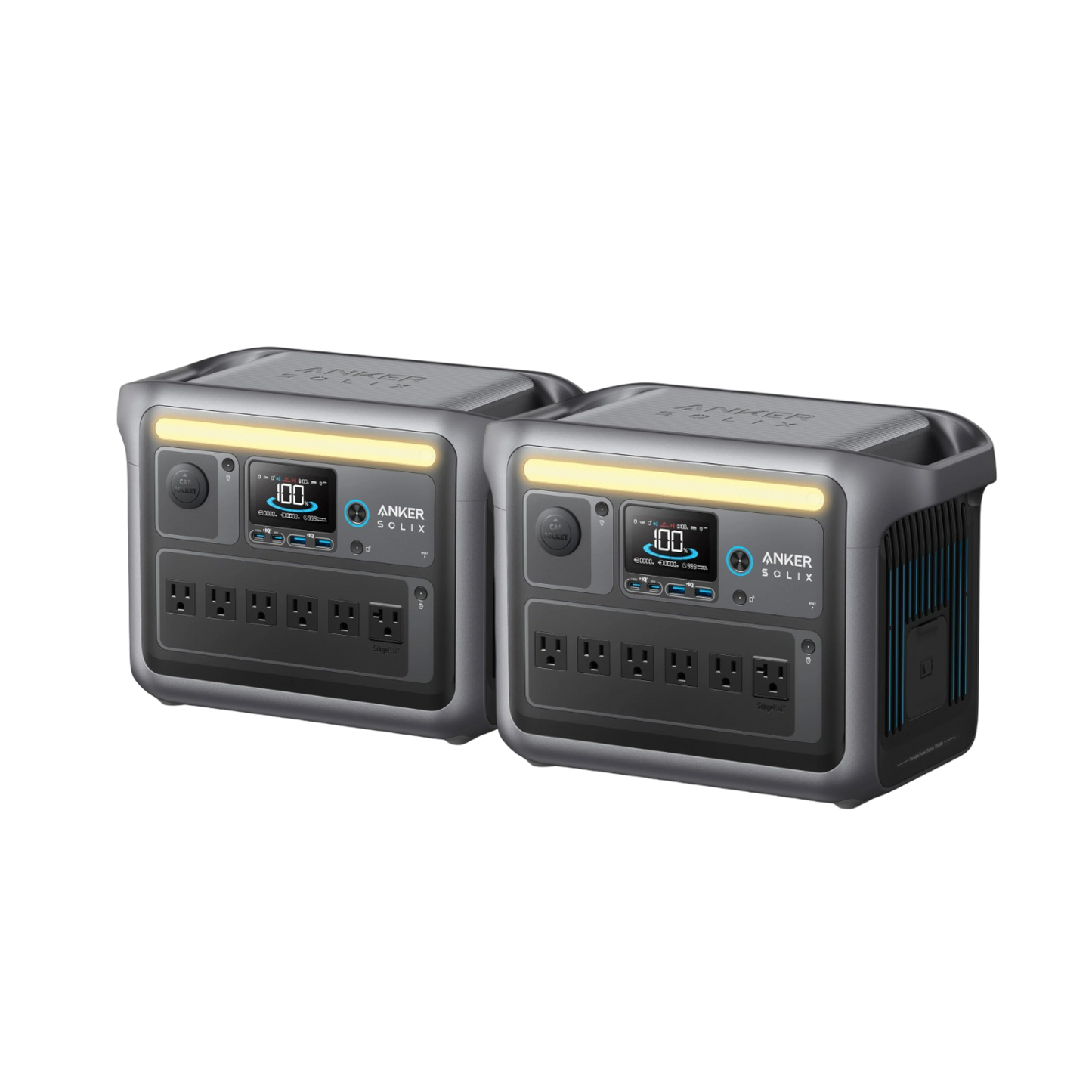 2× Anker SOLIX C1000 Portable Power Station
