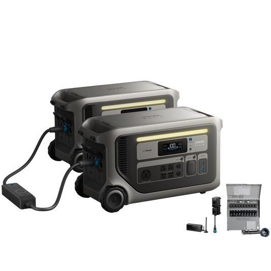 2× Anker SOLIX F3000 + Power Saver Kit + Transfer Switch