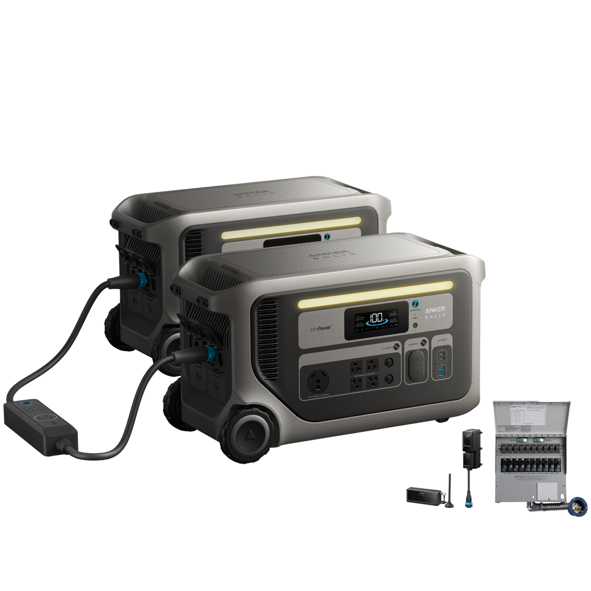 2× Anker SOLIX F3000 + Power Saver Kit + Transfer Switch