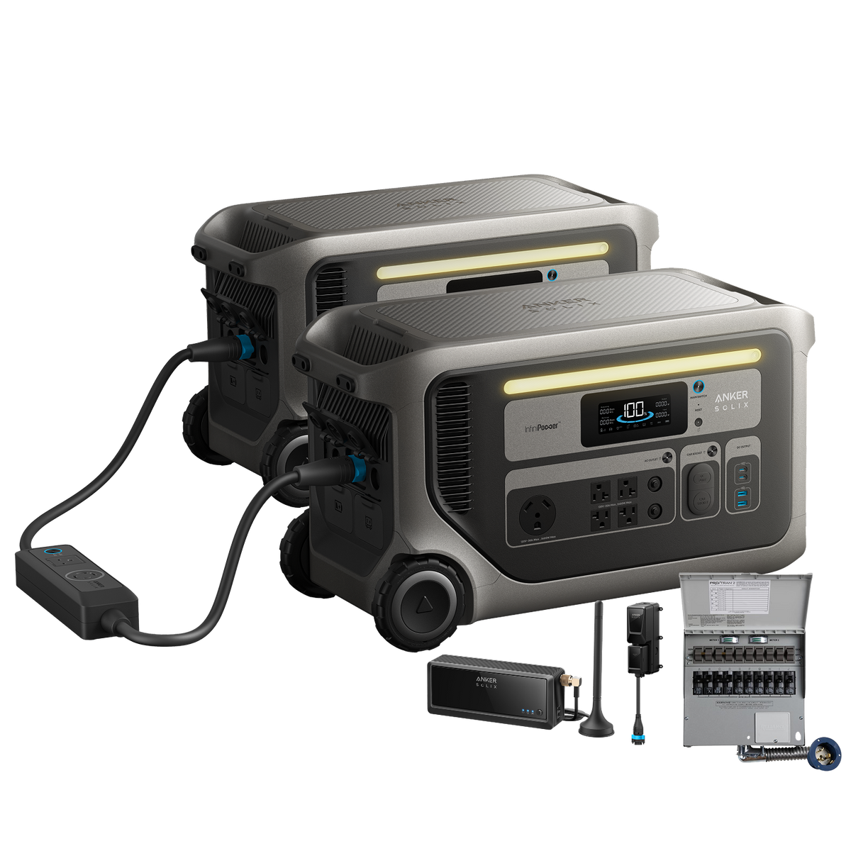 2× Anker SOLIX F3000 + Power Saver Kit + Transfer Switch