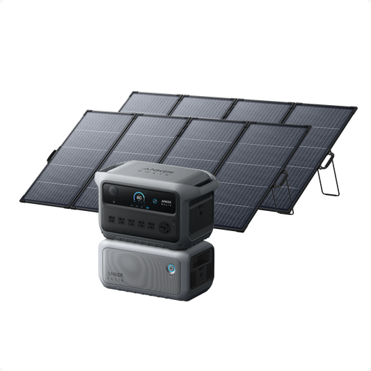 Anker SOLIX C2000 Gen 2 + Expansion Battery + 2× 400W Solar Panel