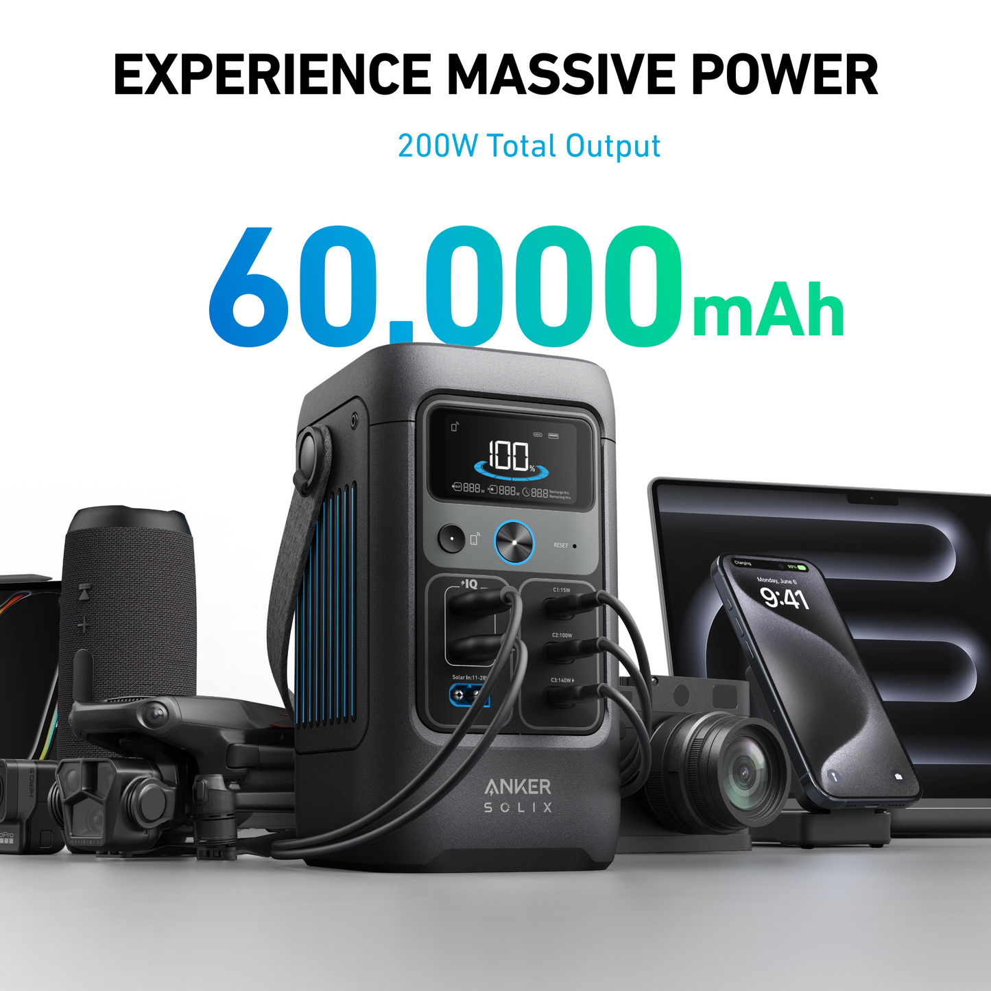 Anker SOLIX C200X DC 192Wh/ 200-Watts Portable Power Station